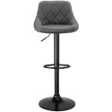 Hoker barowy CYDRO BLACK grafitowy Velvet