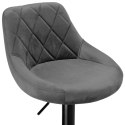 Hoker barowy CYDRO BLACK grafitowy Velvet