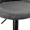 Hoker barowy CYDRO BLACK grafitowy Velvet