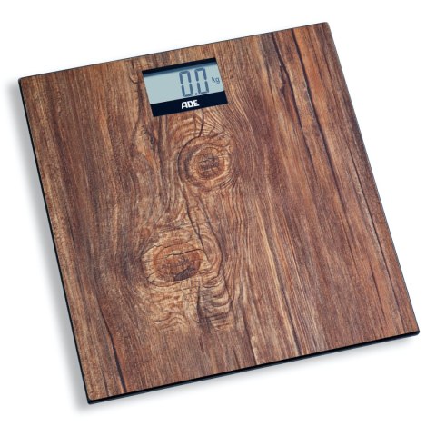 Waga łazienkowa, do 180 kg, 30 x 30 cm, drewniany wzór