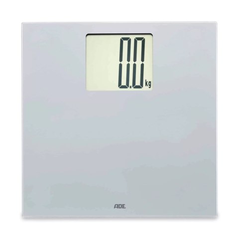 Waga łazienkowa z dużym wyświetlaczem, do 200 kg, 30 x 30 cm, srebrna