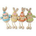 Żółty Zając Wielkanocny z Wiszącymi Nogami - Dekoracja Świąteczna 50x25 cm