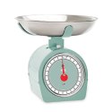 Mechaniczna waga kuchenna z miską, do 5 kg, 0,8 l, 20,5 x 20,5 x 20 cm, miętowa