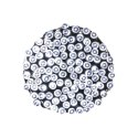 Zewnętrzne i Wewnętrzne Lampeczki Choinkowe 200 LED z Efektem Flash, Kolor Zimny Biały, Zasilanie Sieciowe, IP44, Długość 10m