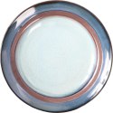 Zastawa stołowa ceramiczna brązowo-kremowo-niebieska