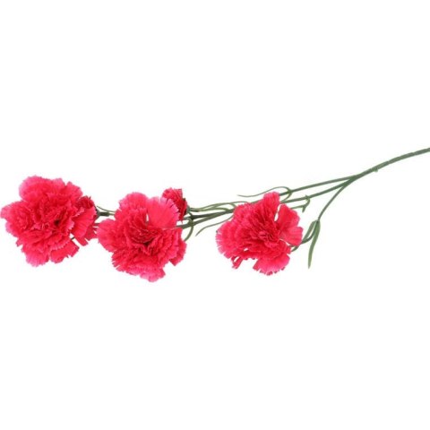Goździki Różowe Sztuczne - Gałązka 5 sztuk, 68 cm