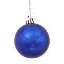 Komplet Czterech Kolorowych Bombek Plastikowych - Niebieska, Czerwona, Złota, Srebrna, 6 cm