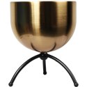 ZŁOTA OSŁONKA METALOWA NA TRZY NOGI 23 CM