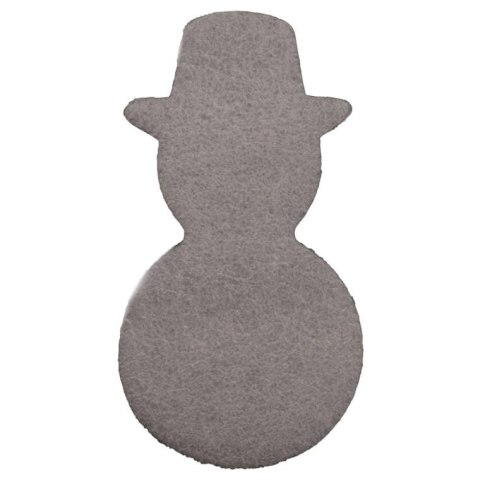Zestaw 2 Bałwanów-Zawieszek z Pianki, Białe, Wysokość 12,5cm
