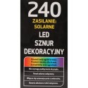 Solarne Lampki Choinkowe LED - 240 Światełek Koloru Ciepłego Białego