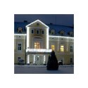 Zewnętrzne Lampki Choinkowe 1000 LED z Programatorem i Timerem, Kolor Zimny Biały, Zasilanie Sieciowe, Długość 49.95 m