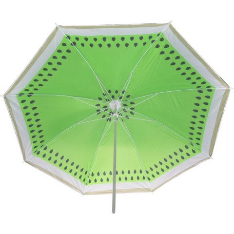Rozkładany Parasol Plażowy/Ogrodowy 180 cm z Motywem Kiwi i Regulacją Wysokości