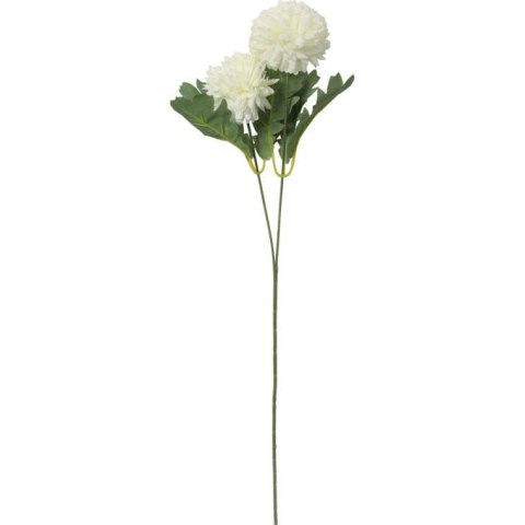 Sztuczny Kwiat - Gałązka Białego Podwójnego Czosnku, 57 cm