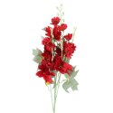 Dekoracyjna Gałązka z 5 Czerwonymi Daliami Sztucznymi - Wygląd Naturalny, Wysokość 86cm