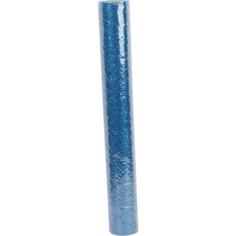 ORGANZA GRANATOWA Z NADRUKIEM BROKATOWYM 0,50 x 10 m