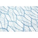 ORGANZA GRANATOWA Z NADRUKIEM BROKATOWYM 0,50 x 10 m