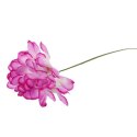 Chryzantema Sztuczna Pojedyncza Biało-Fioletowa 35 cm do Dekoracji na Wszystkich Świętych