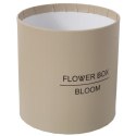 FLOWER BOX PUDEŁKO NA KWIATY PREZENT DEKORACJE BRĄZOWY ŚREDNI