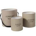 FLOWER BOX PUDEŁKO NA KWIATY PREZENT DEKORACJE BRĄZOWY ŚREDNI