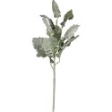 Gałązka Sztucznych Omszałych Liści 45 cm zielona