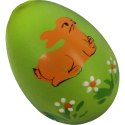 Jajka plastikowe zawieszki zestaw 6 sztuk 6cm pomarańczowo żółte