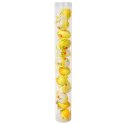 Zestaw 12 Plastikowych Jajek Wielkanocnych do Zawieszenia - Żółte, 4 cm