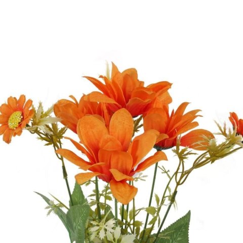 Bukiet 7 margaretek 36cm kolor pomarańczowy