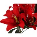 BUKIEET 10 CZERWONYCH SZTUCZNYCH LILII - WYSOKOŚĆ 44 CM