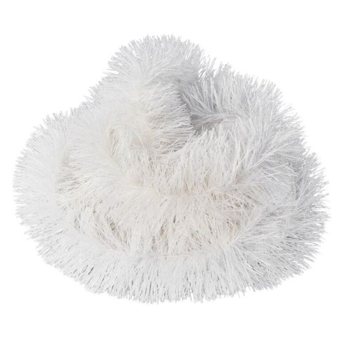 Biały Łańcuch Choinkowy z Folii Metalizowanej fi 15 cm x 3 m - Produkt Polski GOLIAT
