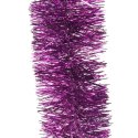 Fioletowy Łańcuch Choinkowy z Metalizowanej Folii, 7 cm x 2 m