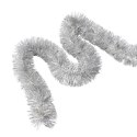 Łańcuch choinkowy fluorestencyjny srebrny fi 15 cm x 3 m