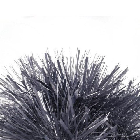 Luksusowy Szary Łańcuch Choinkowy Goliat, 7cm x 200cm, z Metalizowanej Folii