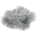 Srebrny Łańcuch Choinkowy Gęsty 10cm x 3m Goliat Premium
