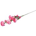 Sztuczna Gałązka Goździków w Kolorach Biało-Różowych, 15 Kwiatów, 86cm