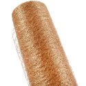 Złota Organza Brokatowa 50cm x 10m na Dekoracje i Kompozycje Kwiatowe