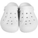 DAMSKIE KLAPKI ogrodowe/basenowe buty LEKKIE chodaki PIANKOWE BIAŁE/37