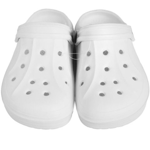 DAMSKIE KLAPKI ogrodowe/basenowe buty LEKKIE chodaki PIANKOWE BIAŁE/39