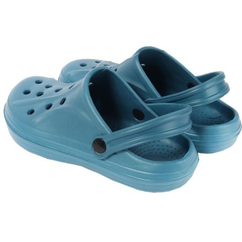 MĘSKIE KLAPKI ogrodowe/basenowe buty LEKKIE chodaki PIANKOWE NIEBIESKIE 42