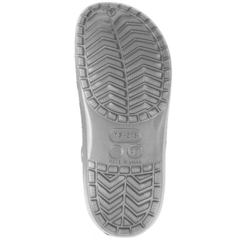 MĘSKIE KLAPKI ogrodowe/basenowe buty LEKKIE chodaki PIANKOWE SZARE 40