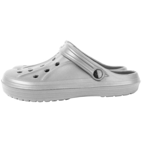MĘSKIE KLAPKI ogrodowe/basenowe buty LEKKIE chodaki PIANKOWE SZARE 41