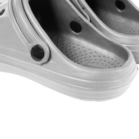 MĘSKIE KLAPKI ogrodowe/basenowe buty LEKKIE chodaki PIANKOWE SZARE 41