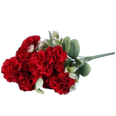BUKIET 10 CHRYZANTEM 43 CM KOLOR CZERWONY
