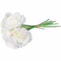 BUKIET 7 RÓŻ 37 CM KOLOR BIAŁY