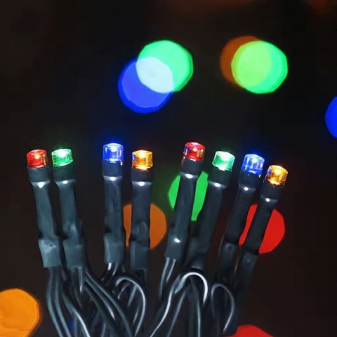 MOCNE LAMPKI CHOINKOWE 500 LED MULTI ZEWNĘTRZNE WEWNĘTRZNE PROGRAMATOR 40M
