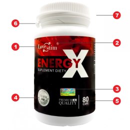 LoveStim EnergyX 80 kapsułek suplement diety