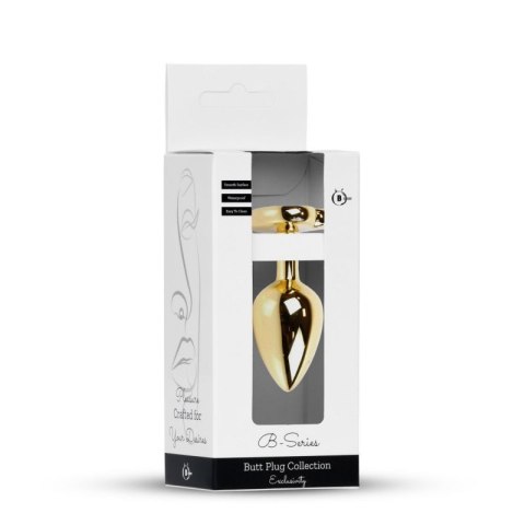 Plug-Jewellery Gold Heart PLUG- Purple