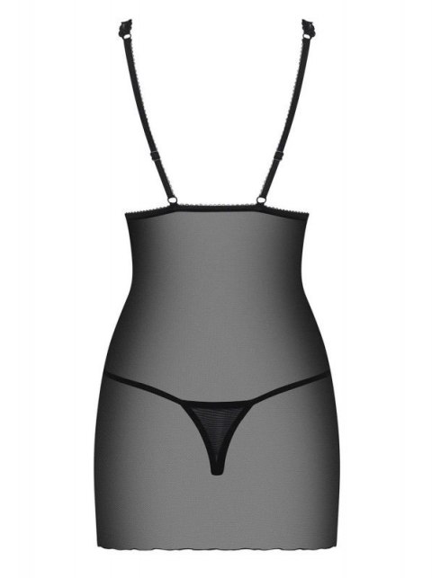 Bielizna-Lucita koszulka i stringi czarna L/XL