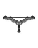 Bielizna-Bravelle stringi otwarte czarne L/XL