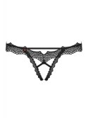 Bielizna-Bravelle stringi otwarte czarne S/M