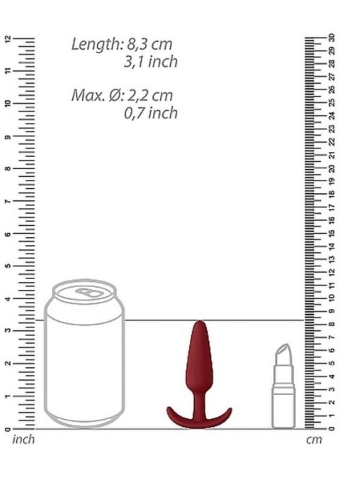 Slim Butt Plug - Red